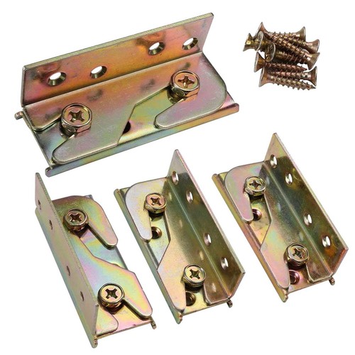 4pcs bed rail - bed, brackets